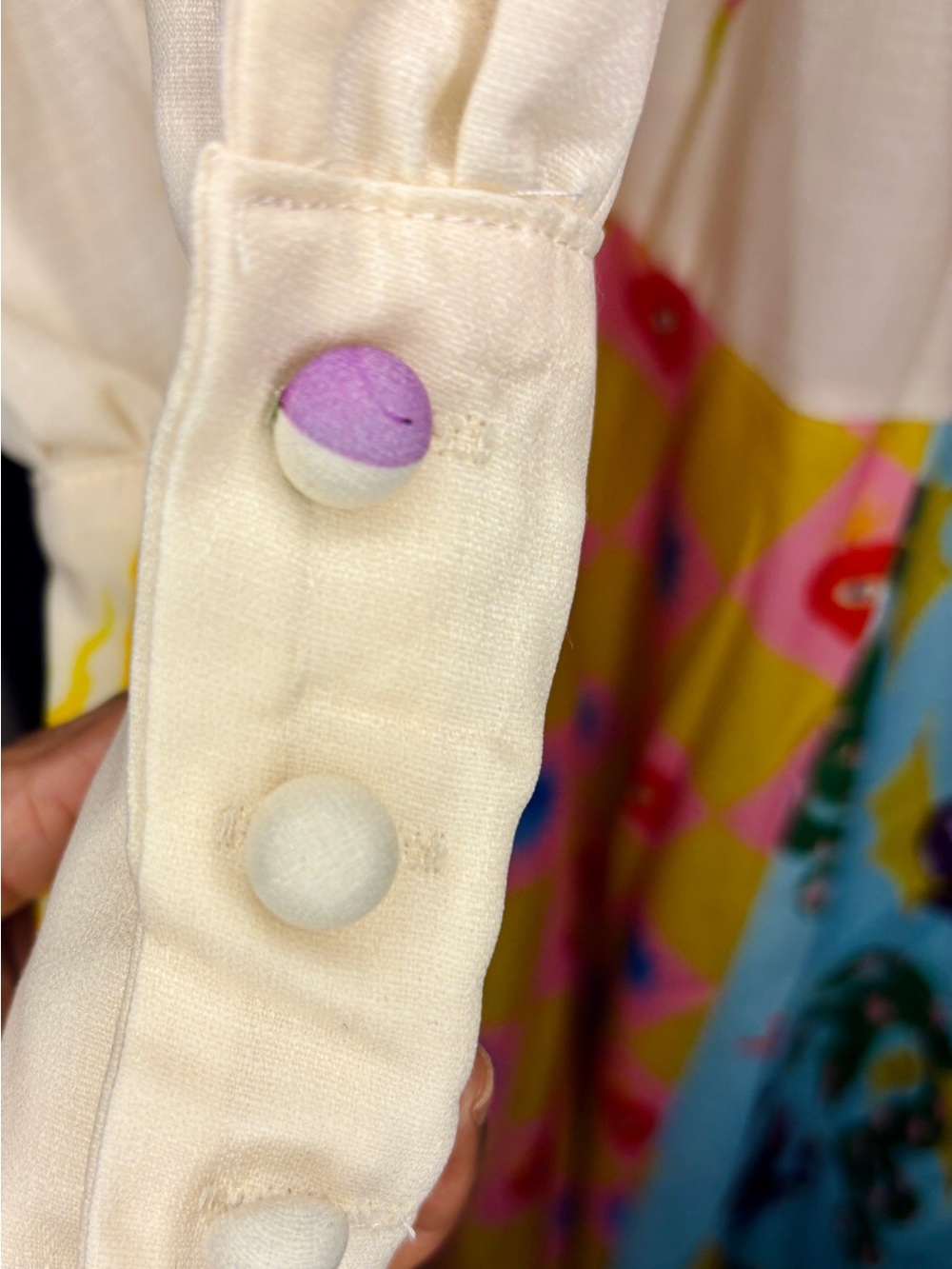 Whimsical Patchwork Linen-Blend Boutique Maxi Dress - Picture 10 of 11